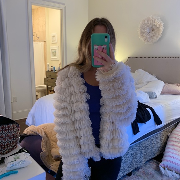 Furry cream jacket - Picture 6 of 6